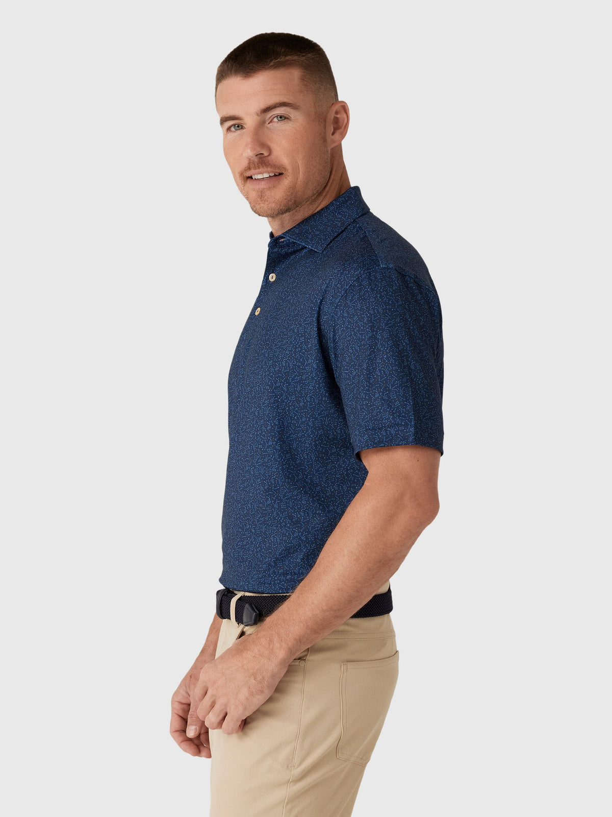 Peter Millar Crown Sport Men's Winning Play Performance Jersey Polo