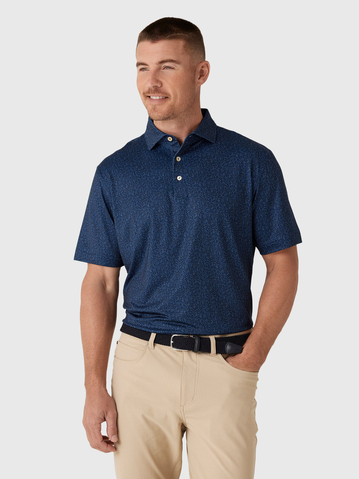 Peter Millar Crown Sport Men's Winning Play Performance Jersey Polo