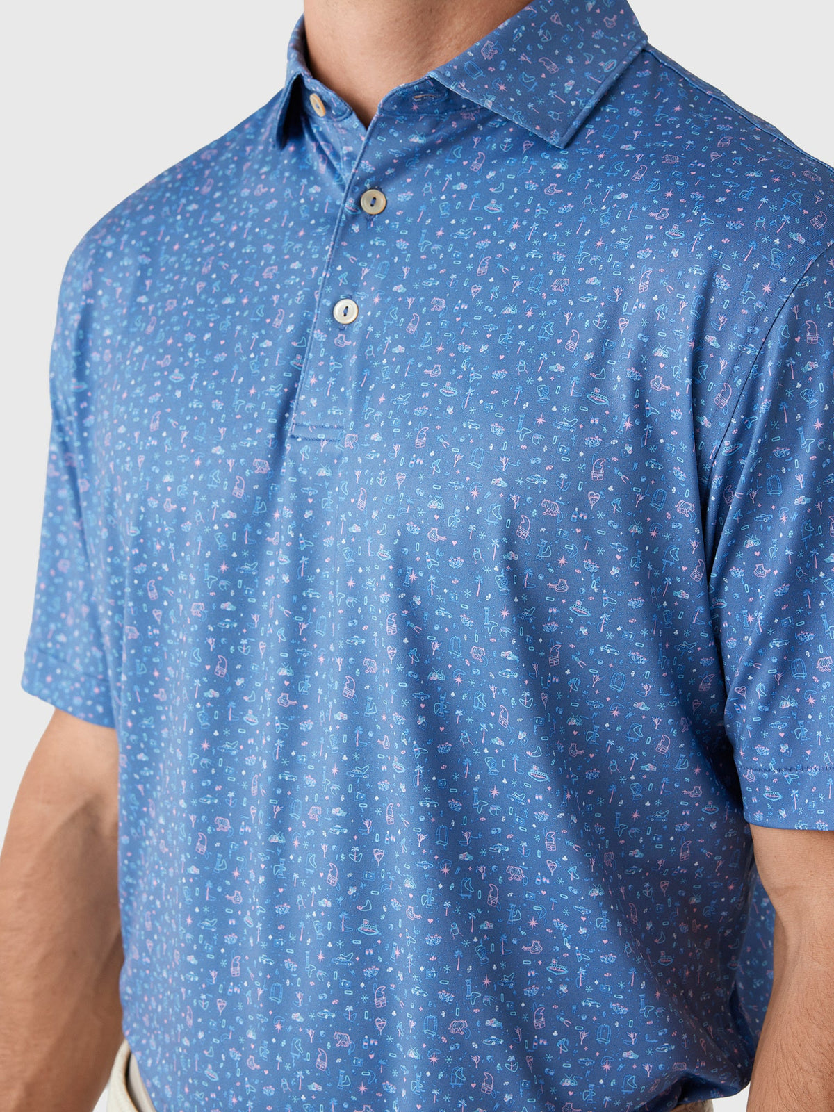 Peter Millar Crown Sport Men's Ridge Performance Jersey Polo