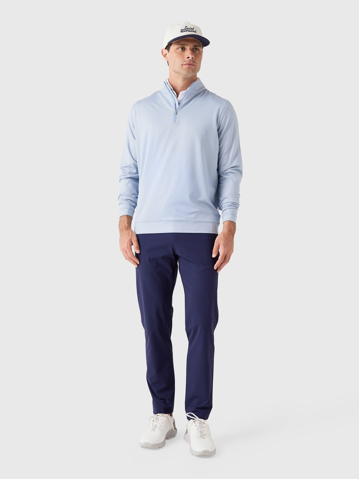 Peter Millar Crown Sport Men's Perth Basketweave Performance Quarter-Zip