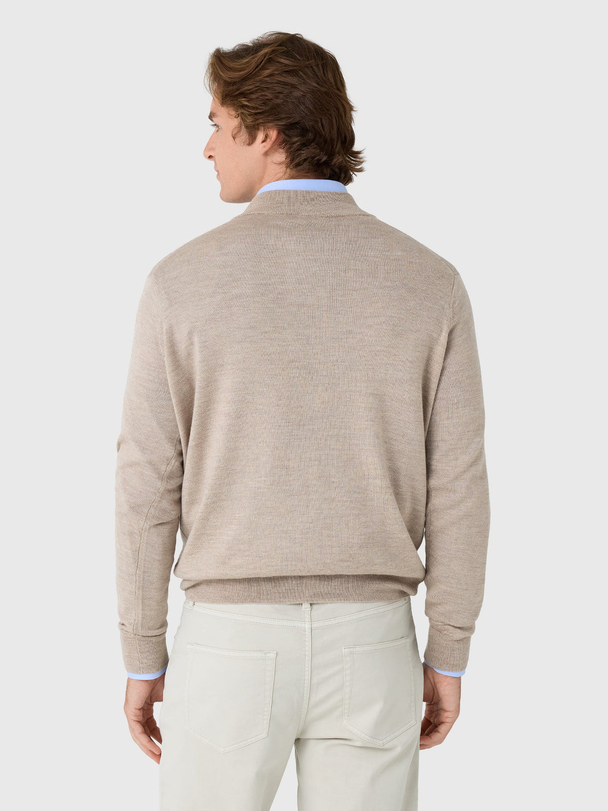 Peter Millar Crown Men's Autumn Crest Suede Trim Quarter-Zip