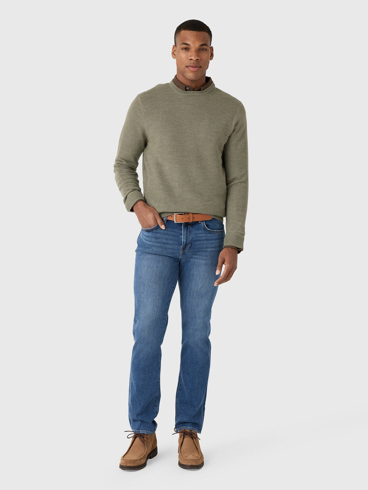 Peter Millar Crown Men's Autumn Crest Honeycomb Crewneck Sweater