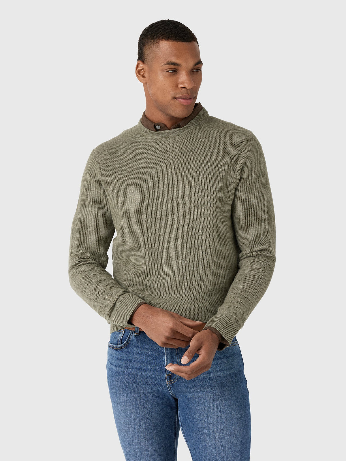 Peter Millar Crown Men's Autumn Crest Honeycomb Crewneck Sweater