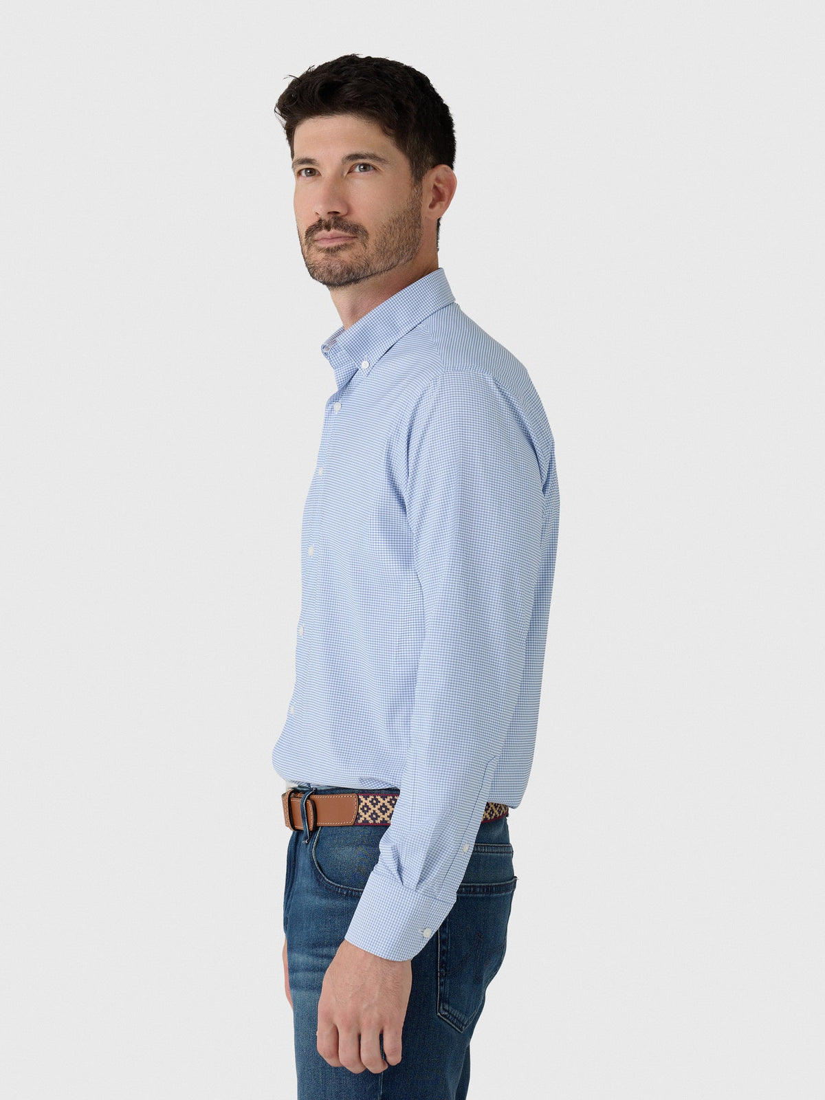 Peter Millar Crown Men's Leo Performance Twill Sport Shirt