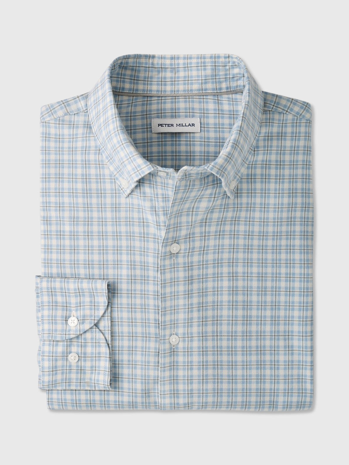 Peter Millar Crown Men's Oliver Performance Flannel Sport Shirt