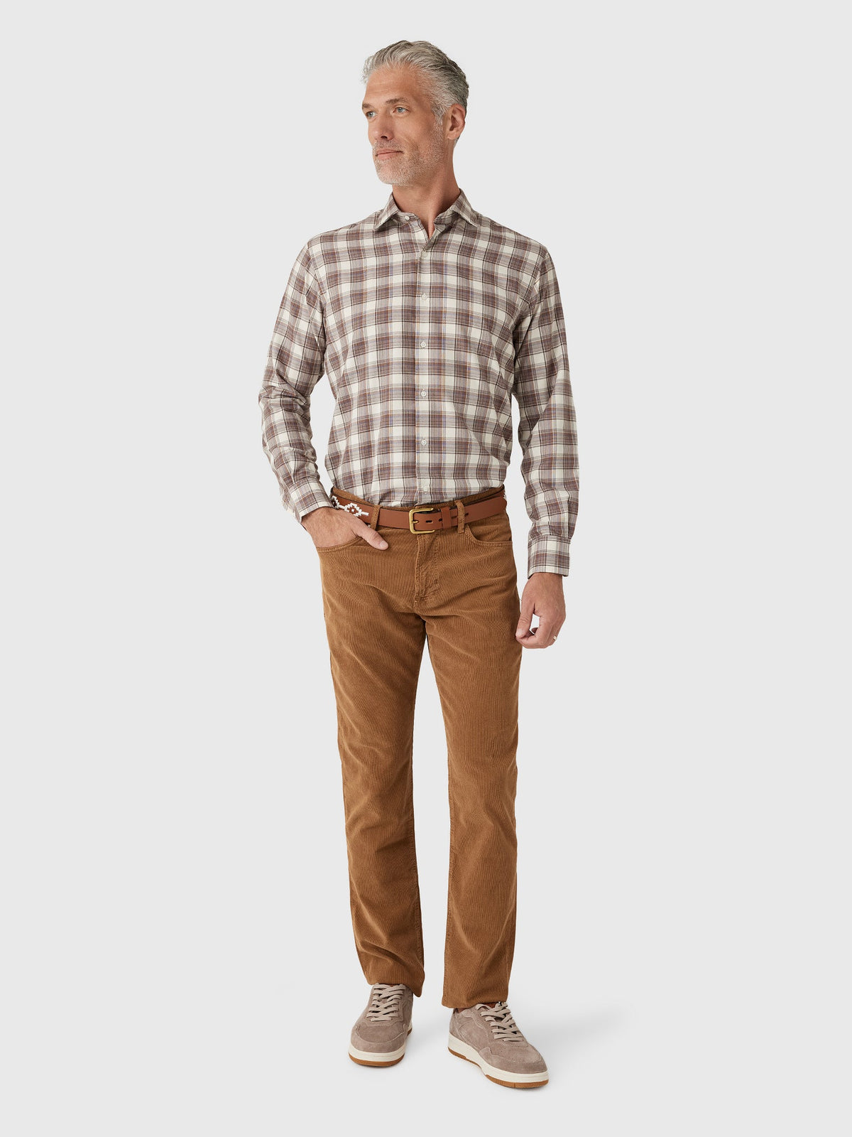 Peter Millar Crown Men's Cannon Performance Flannel Sport Shirt