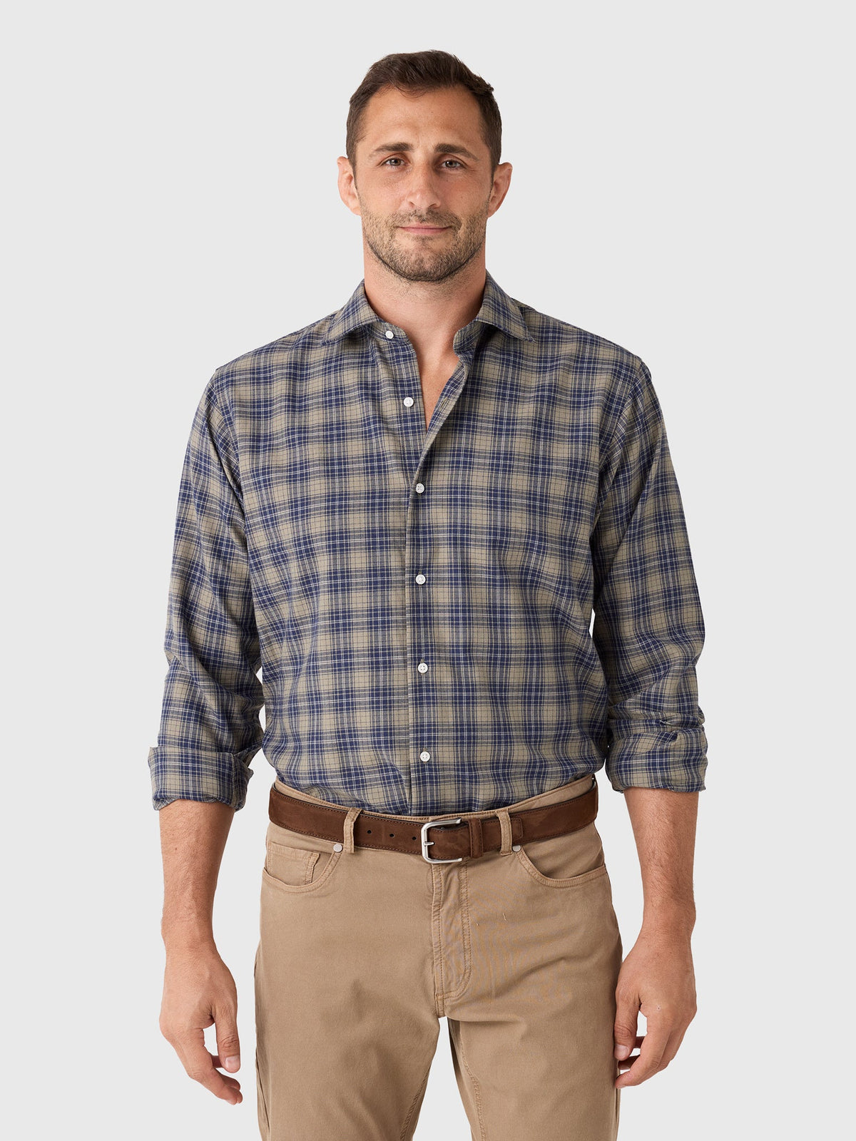 Peter Millar Crown Men's Dean Performance Flannel Sport Shirt