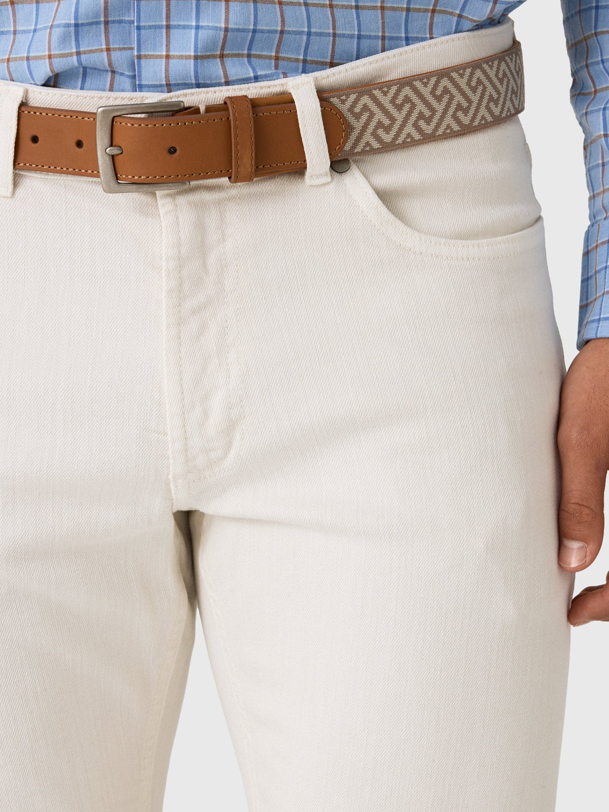 Peter Millar Crown Crafted Men's Fairfield Garment Dyed Denim Pant