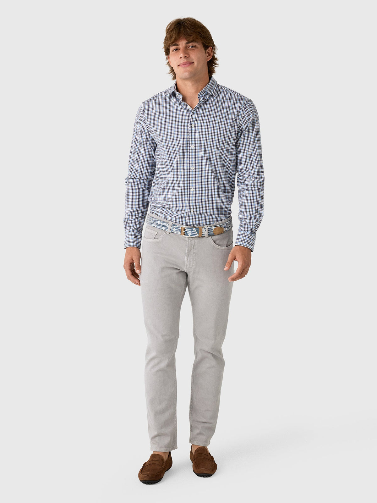 Peter Millar Crown Crafted Men's Fairfield Garment Dyed Denim Pant