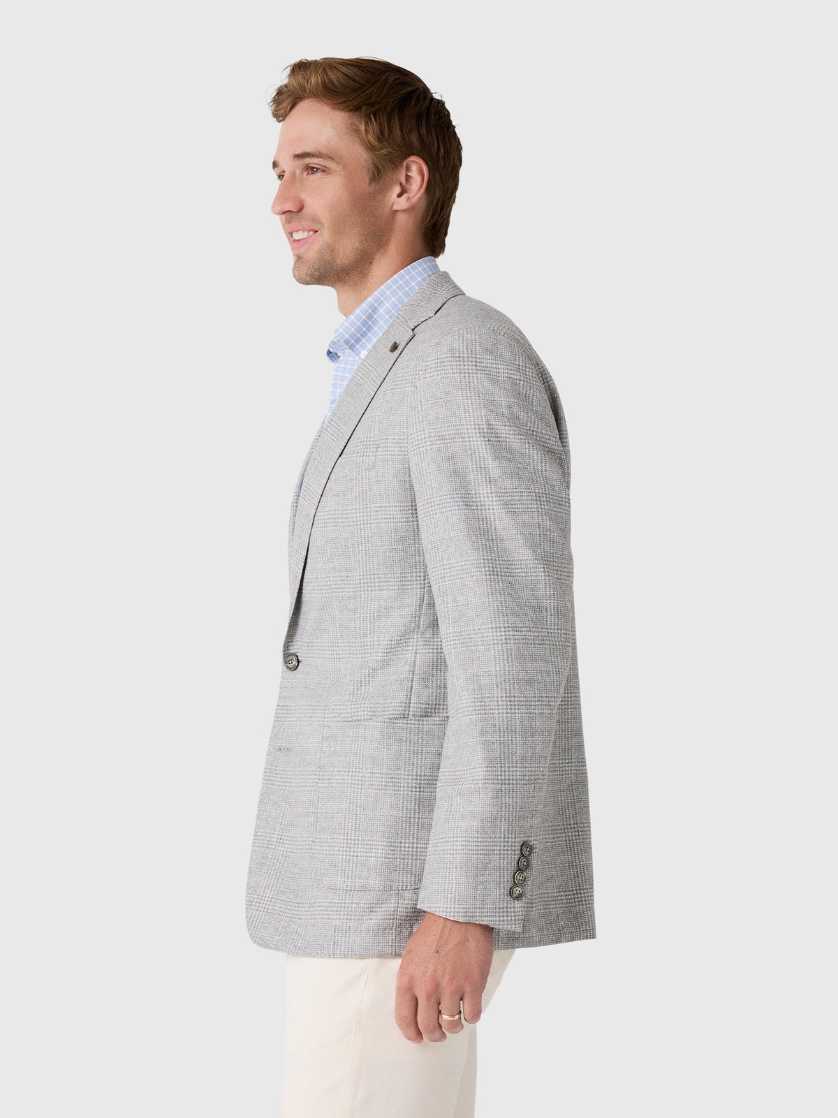 Peter Millar Crown Crafted Men's Foster Glen Plaid Soft Jacket