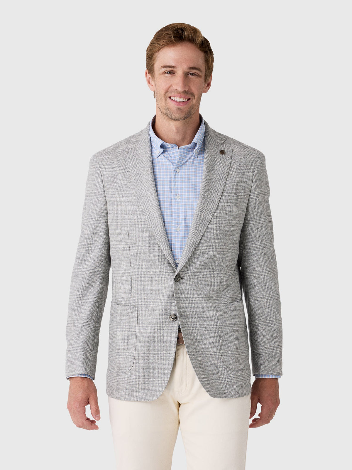 Peter Millar Crown Crafted Men's Foster Glen Plaid Soft Jacket