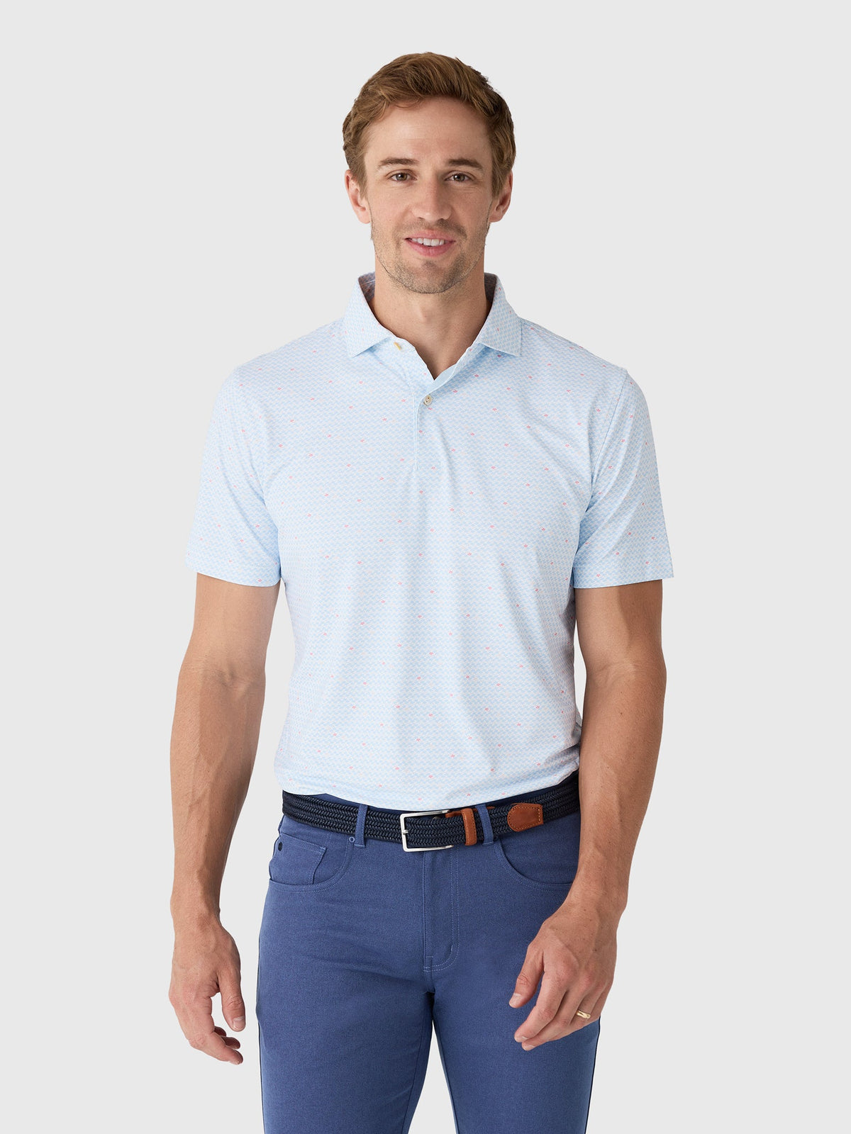 Peter Millar Crown Crafted Men's Gingko Performance Jersey Polo
