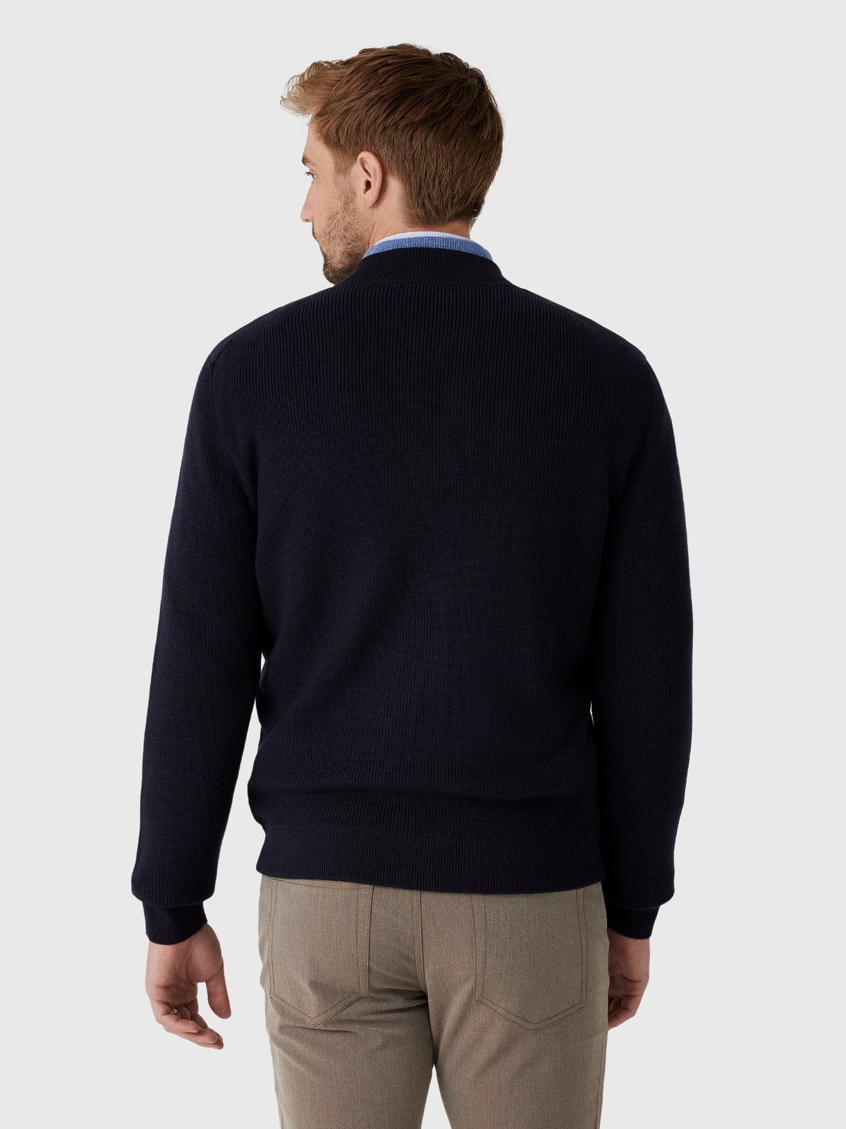 Peter Millar Crown Crafted Men's Roundhill Full-Zip Sweater