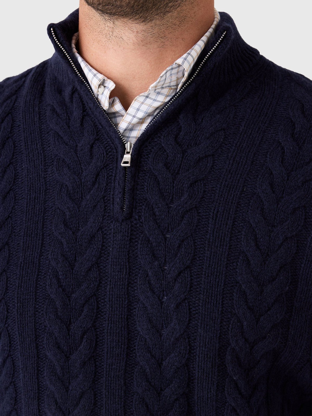 Peter Millar Crown Crafted Men's Carden Cable Quarter-Zip Sweater
