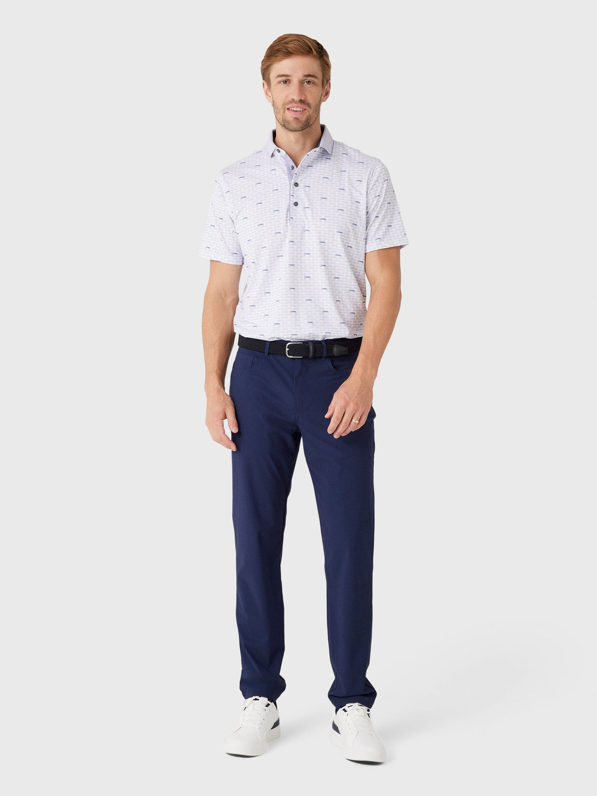 Greyson Men's Running Wolf Polo