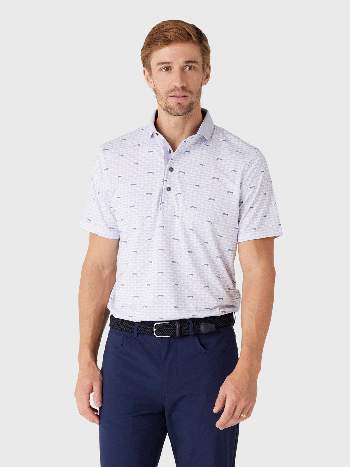 Greyson Men's Running Wolf Polo