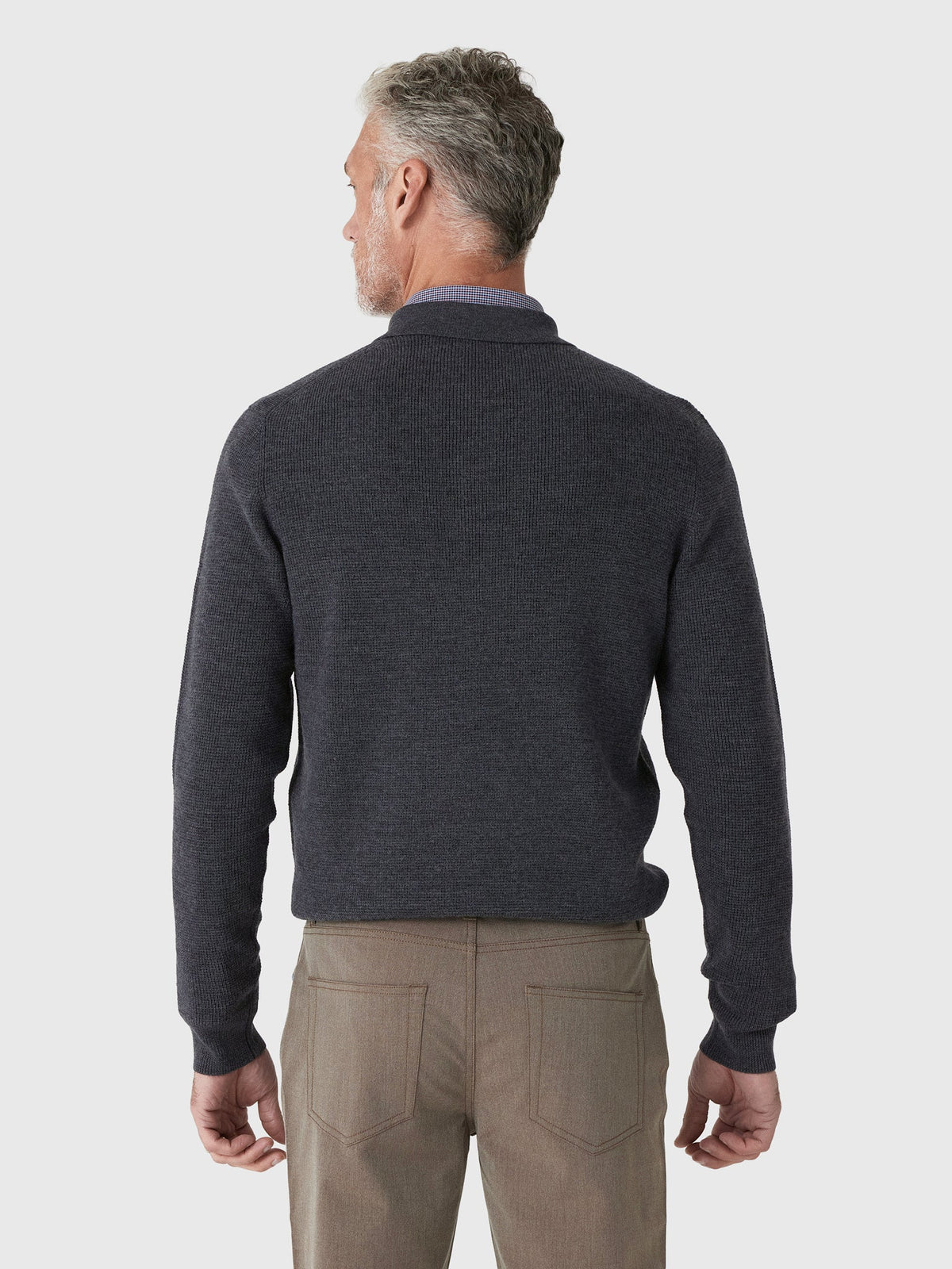 Greyson Men's Saratoga Waffle Stitch Sweater Polo