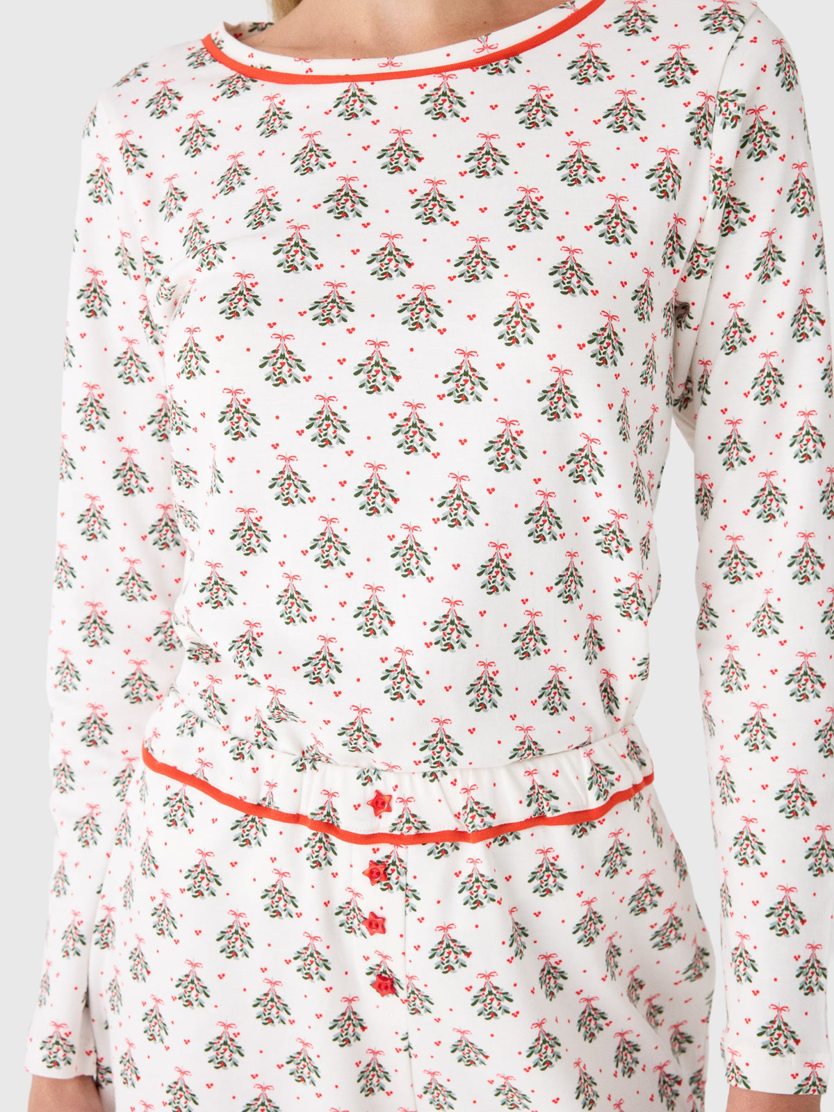Berno Snooze Women's Mistletoe Short Pajama Set