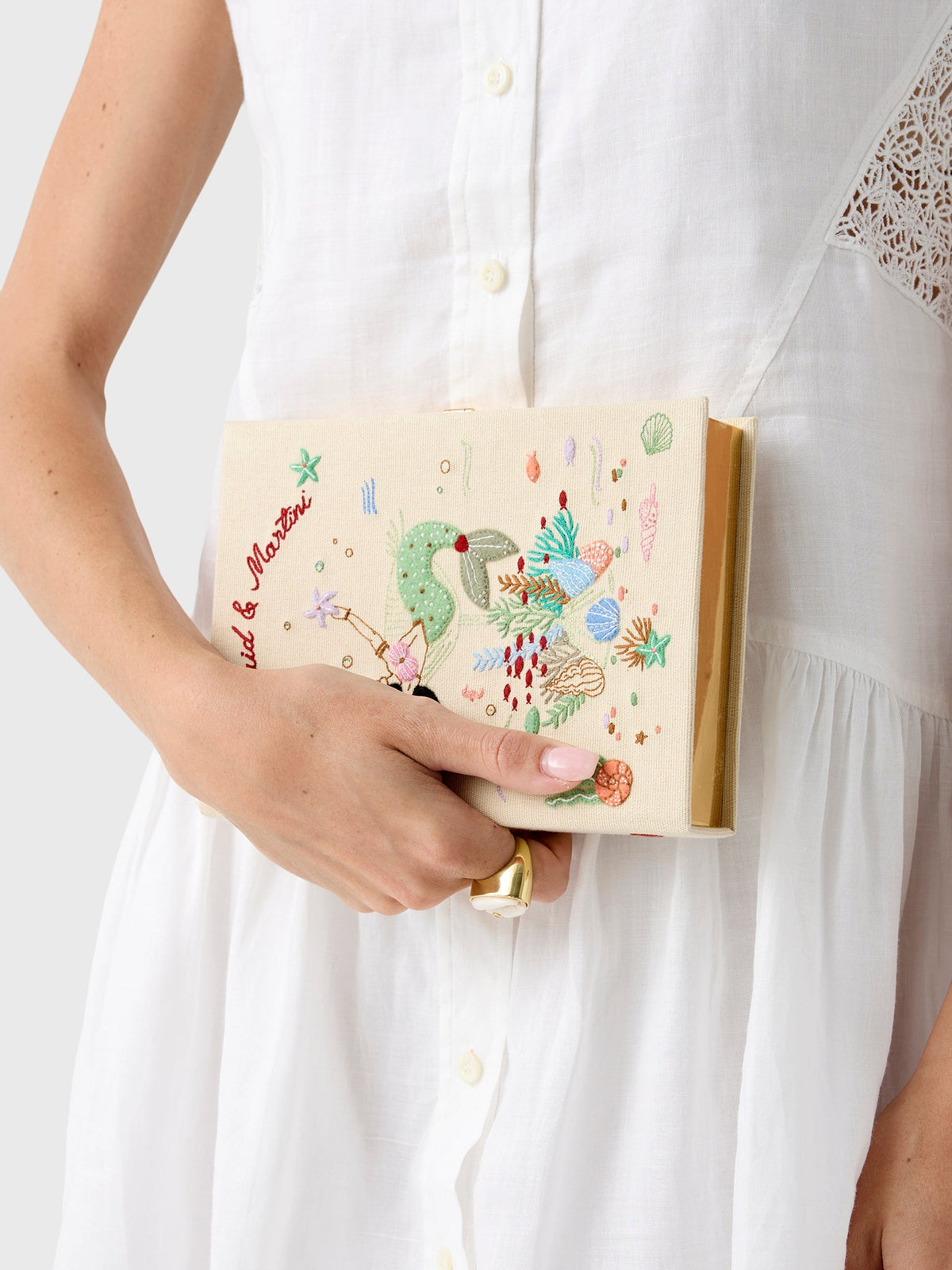 Olympia Le-Tan Mermaid & Martini Book Clutch