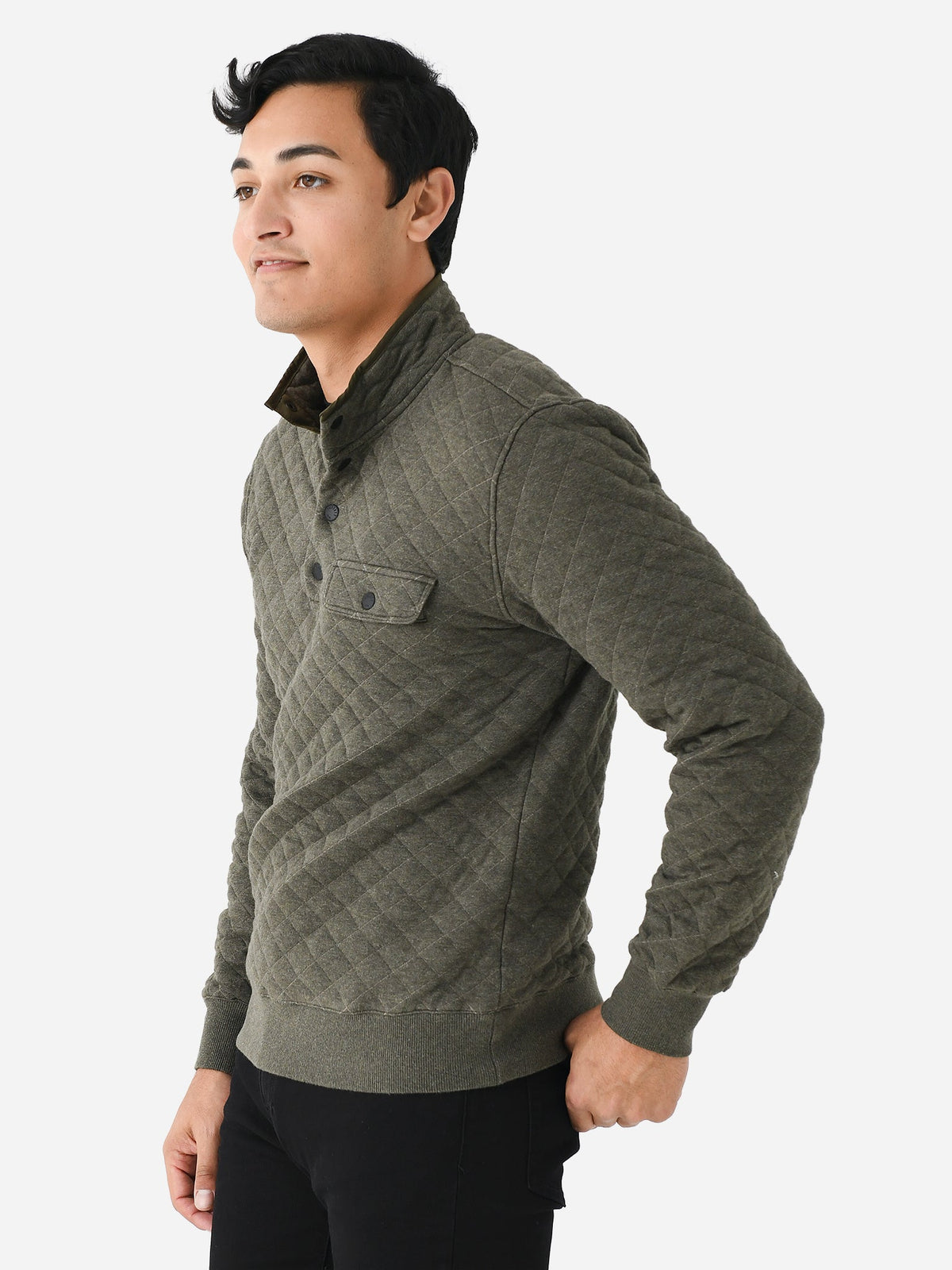 Faherty Brand Men's Epic Quilted Fleece Pullover