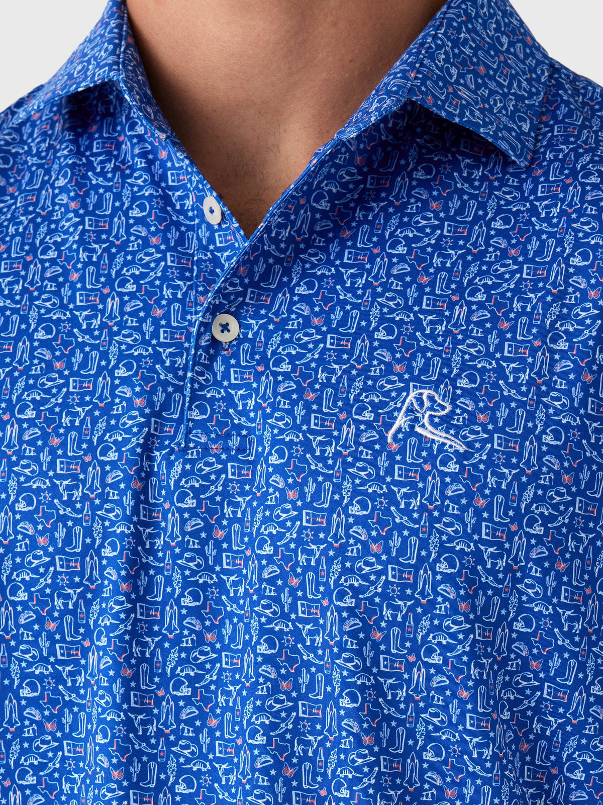 Rhoback Men's The Texan Performance Polo
