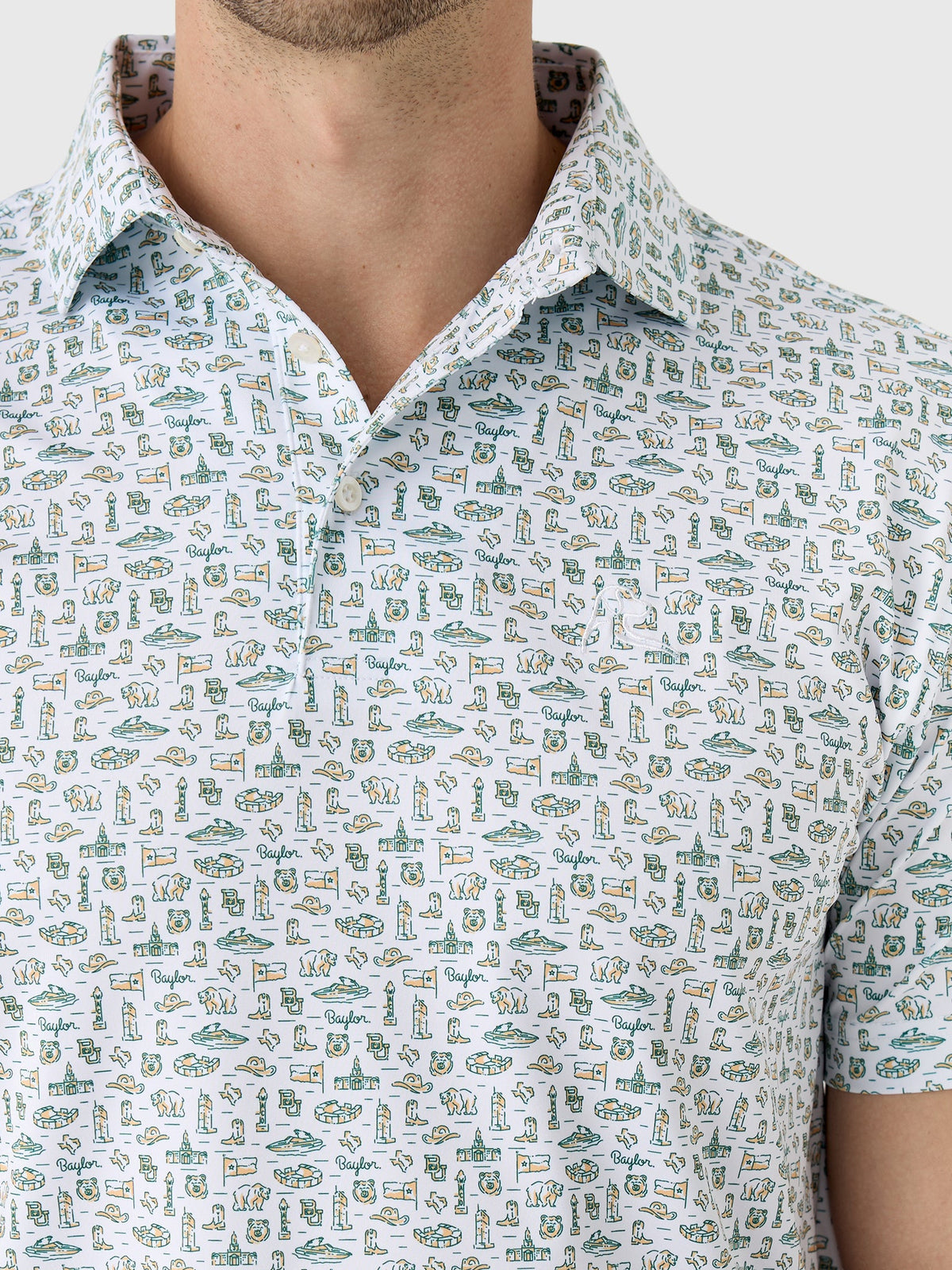 Rhoback Men's The Baylor College Town Polo