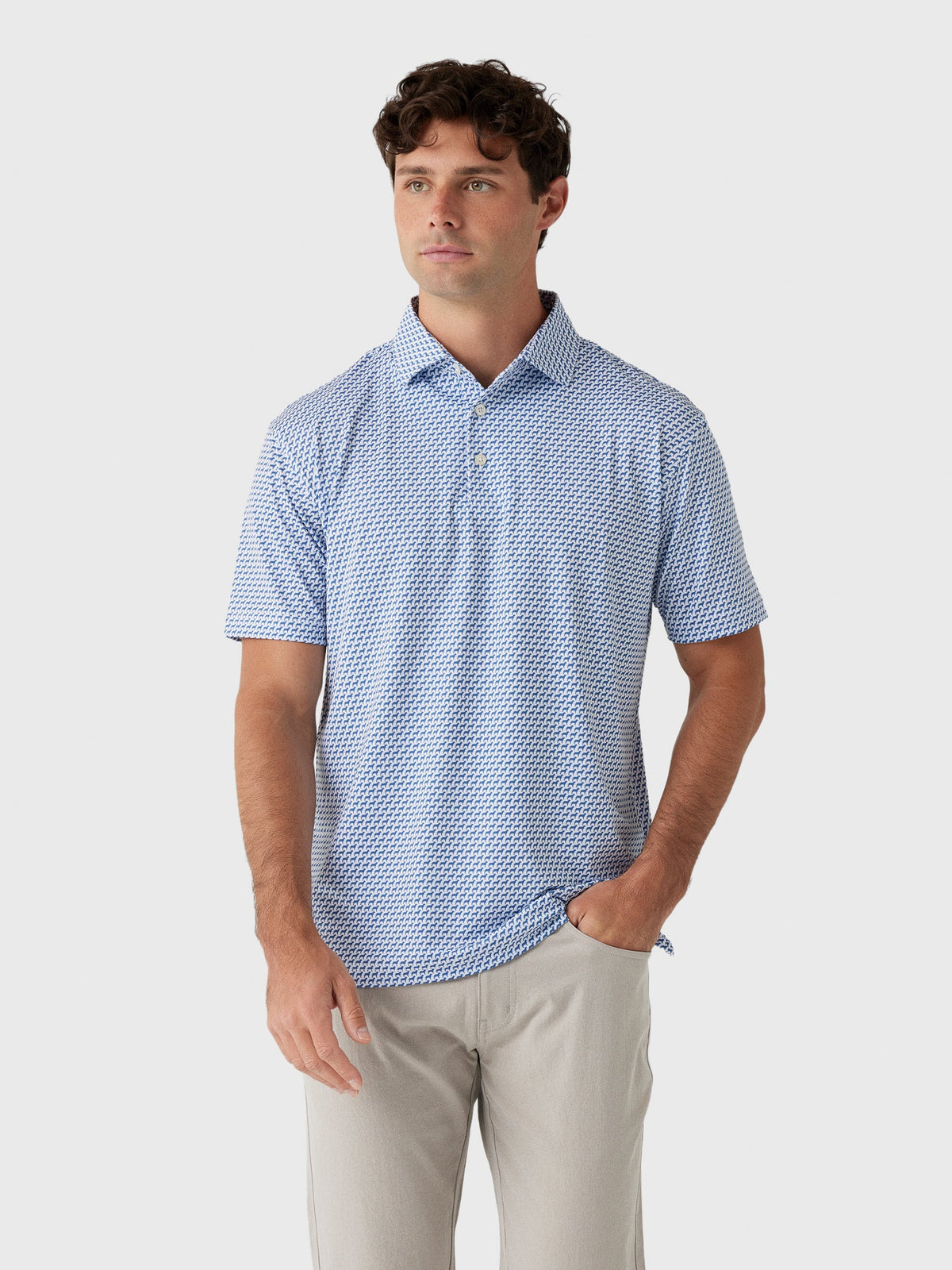 Rhoback Men's The Tail Wagger Performance Polo