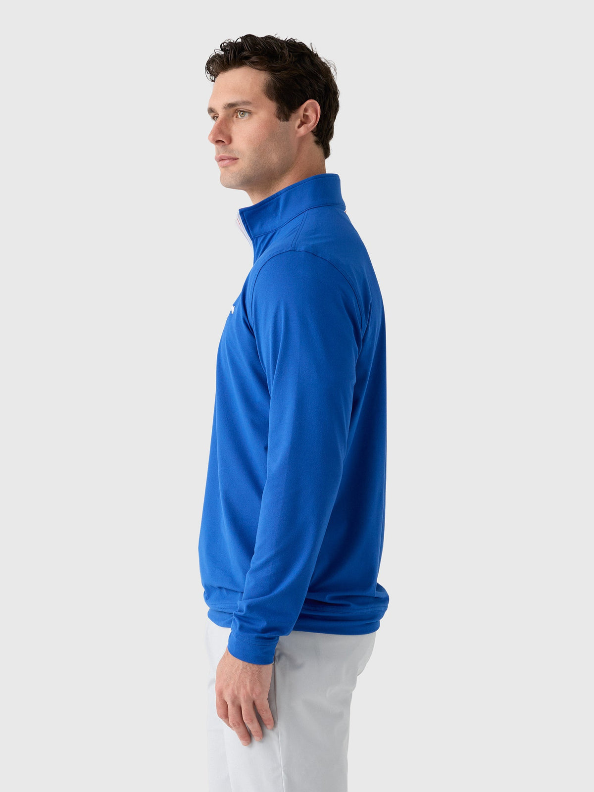 Rhoback Men's Solid Southern Methodist University Collegiate Quarter-Zip