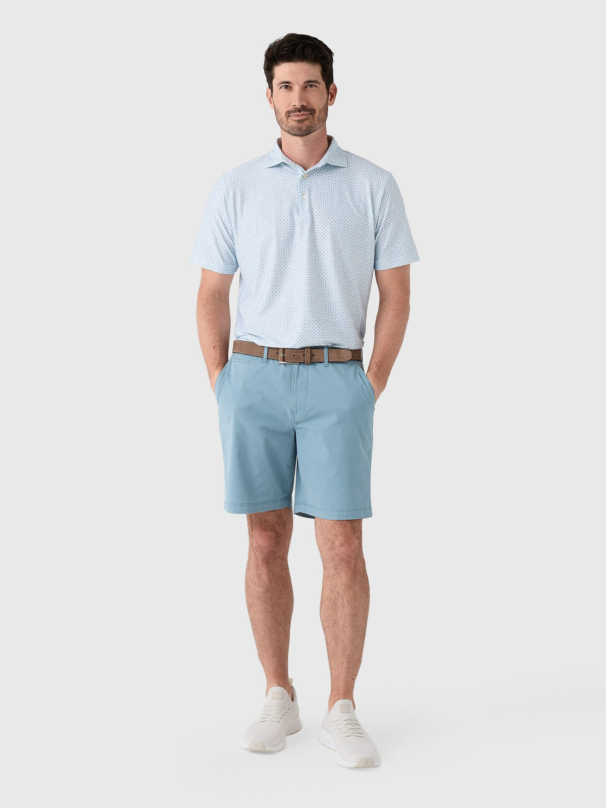 Peter Millar Crown Sport Men's Flock Performance Jersey Polo