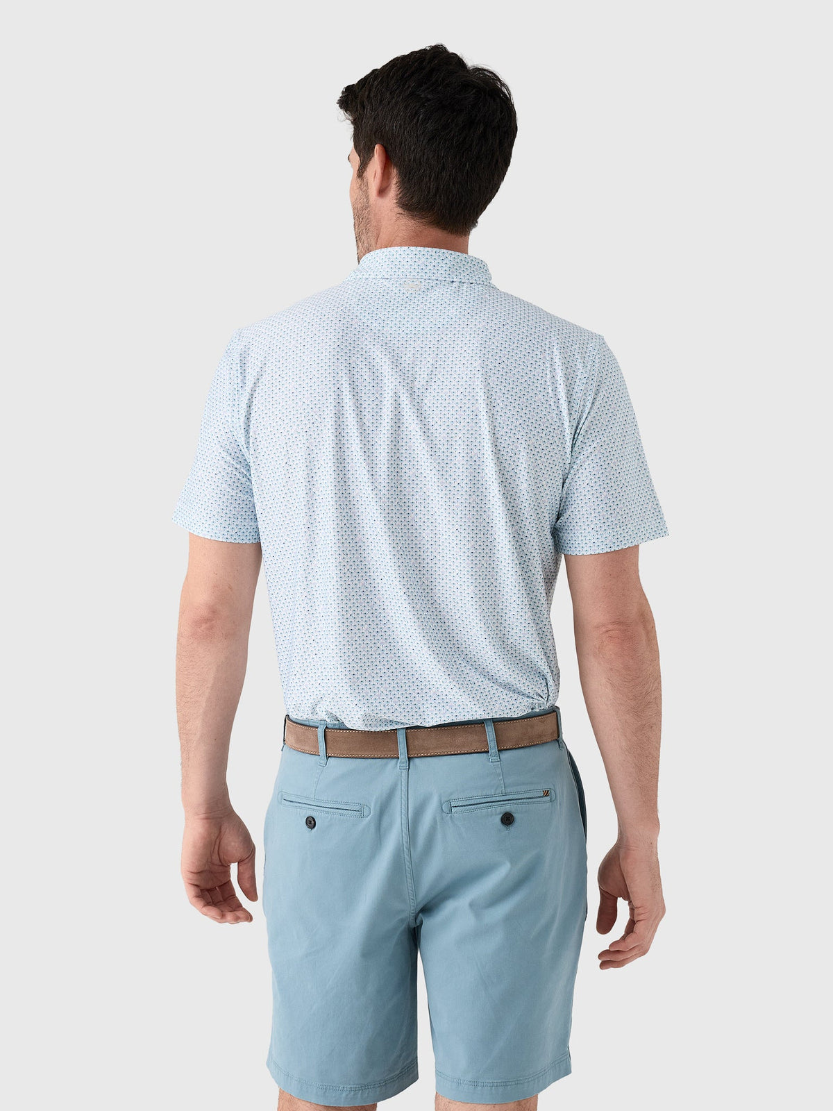 Peter Millar Crown Sport Men's Flock Performance Jersey Polo
