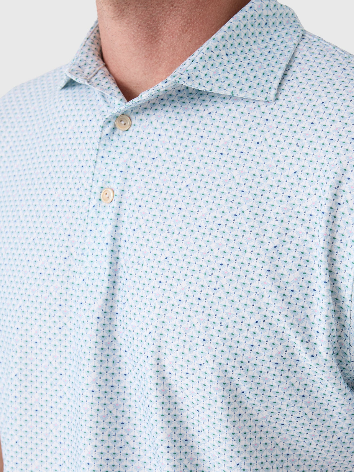 Peter Millar Crown Sport Men's Flock Performance Jersey Polo