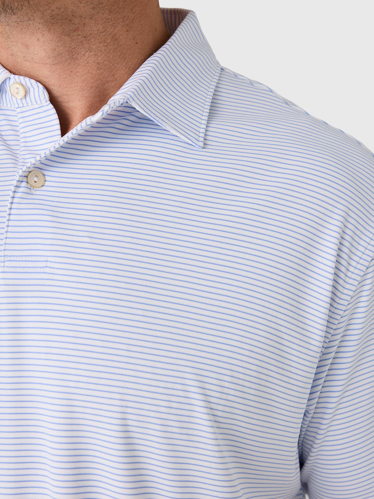 Peter Millar Crown Sport Men's Featherweight Stripe Performance Polo