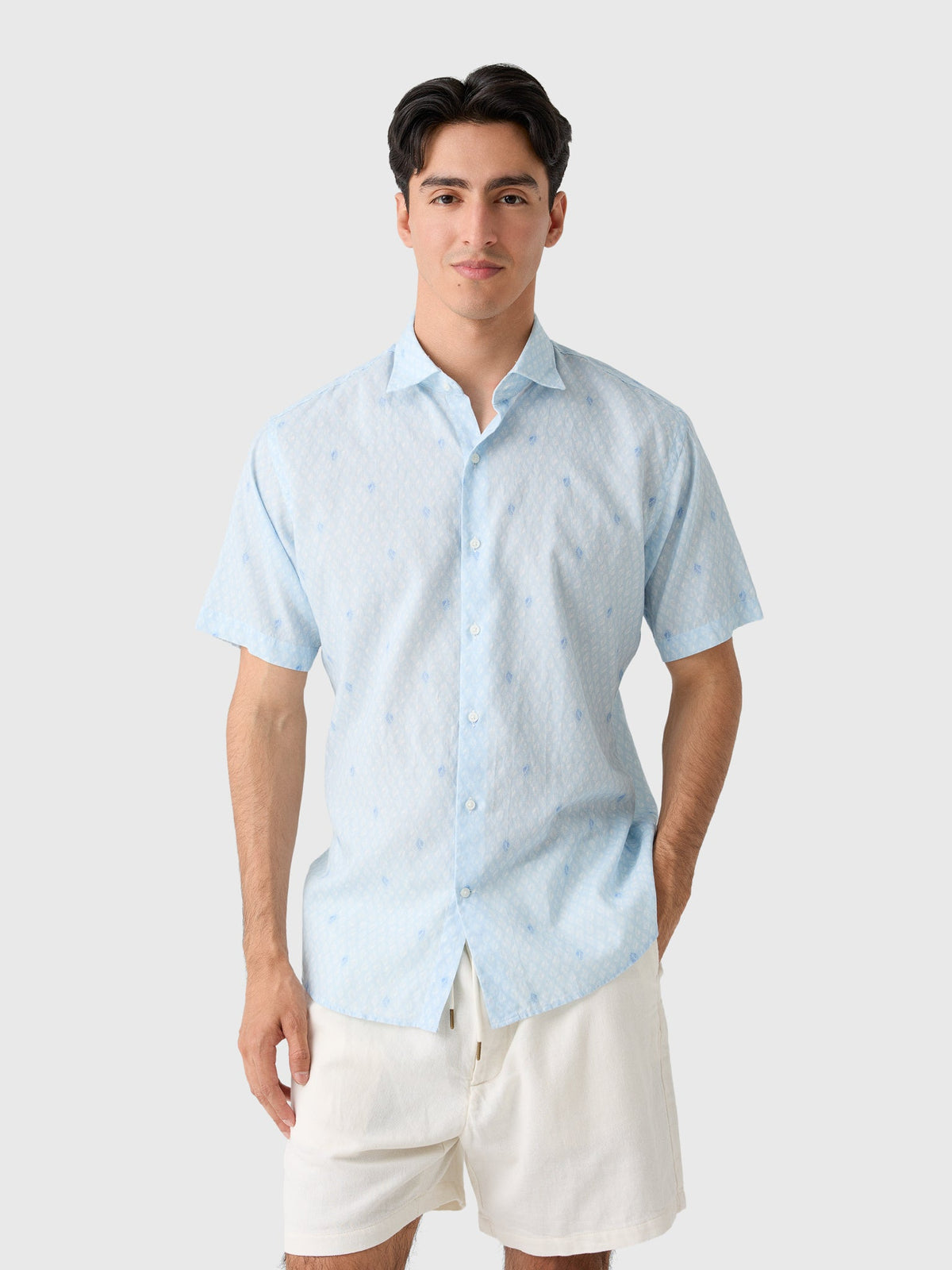 Peter Millar Crown Men's Whitehaven Cotton-Lyocell Sport Shirt