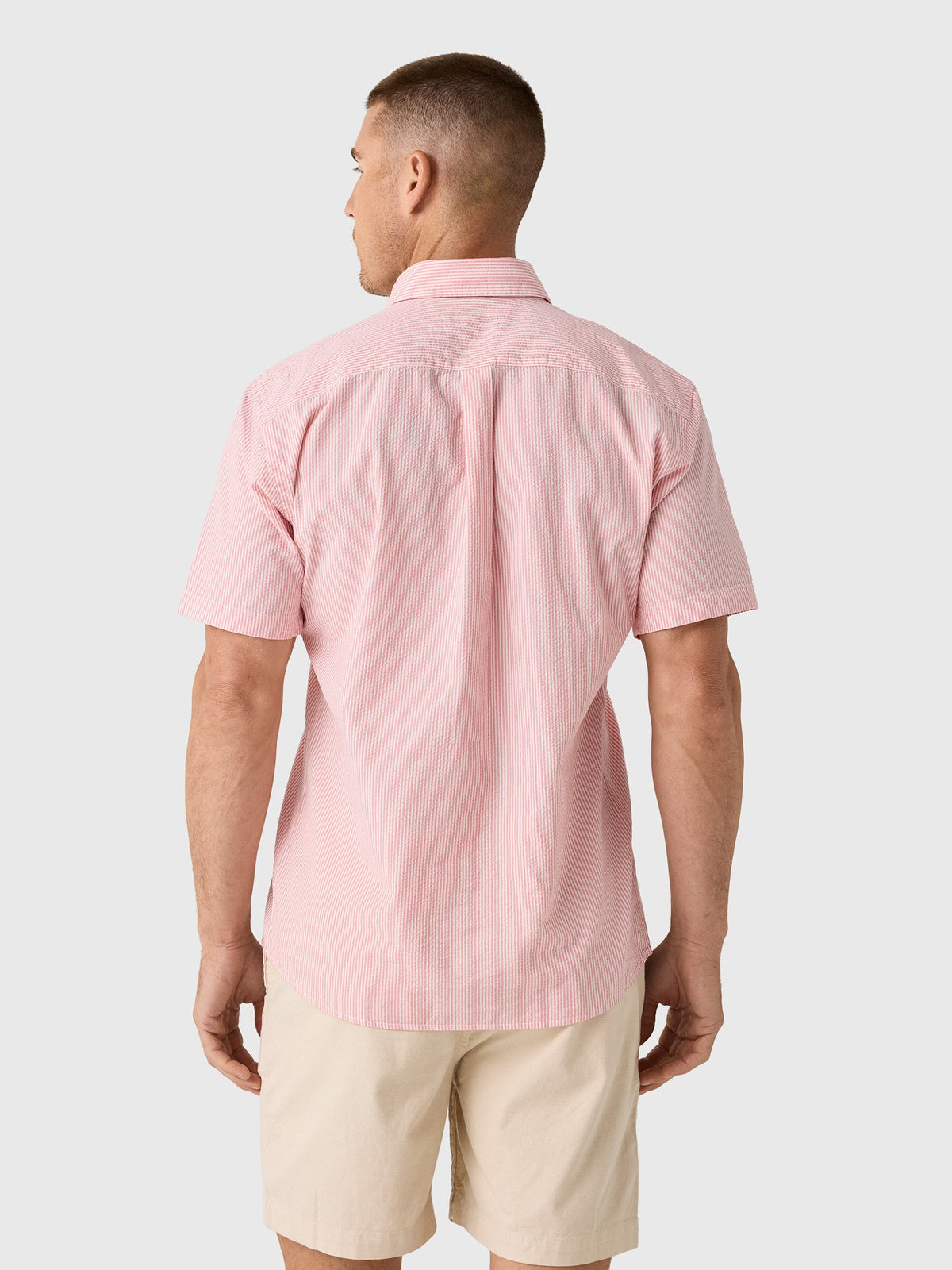 Peter Millar Crown Men's Coastal Stripe Cotton Lyocell Sport Shirt