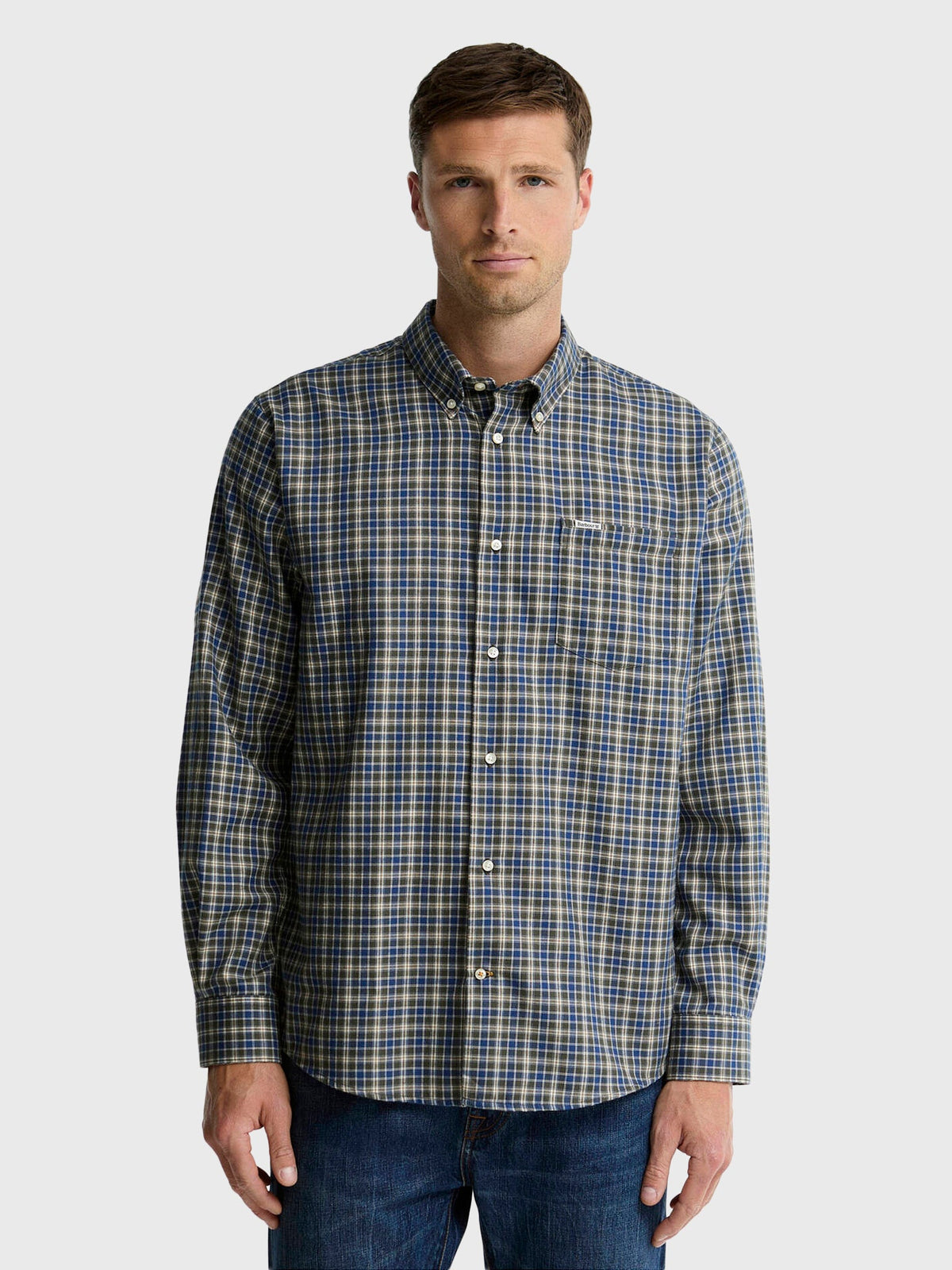 Barbour Men's Dishford Thermo-Weave Regular Fit Long-Sleeved Shirt