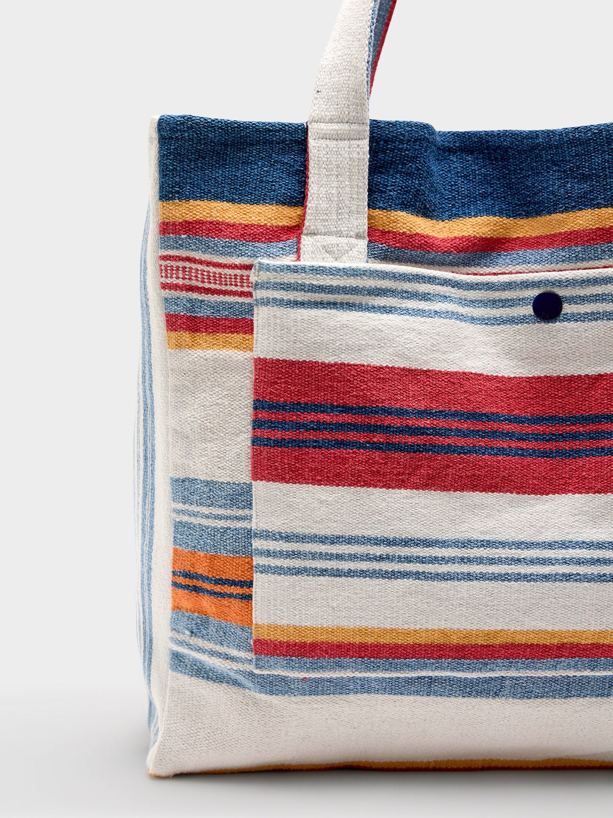 Original Madras Trading Company N°185 Mat Weave Open Top Tote Bag