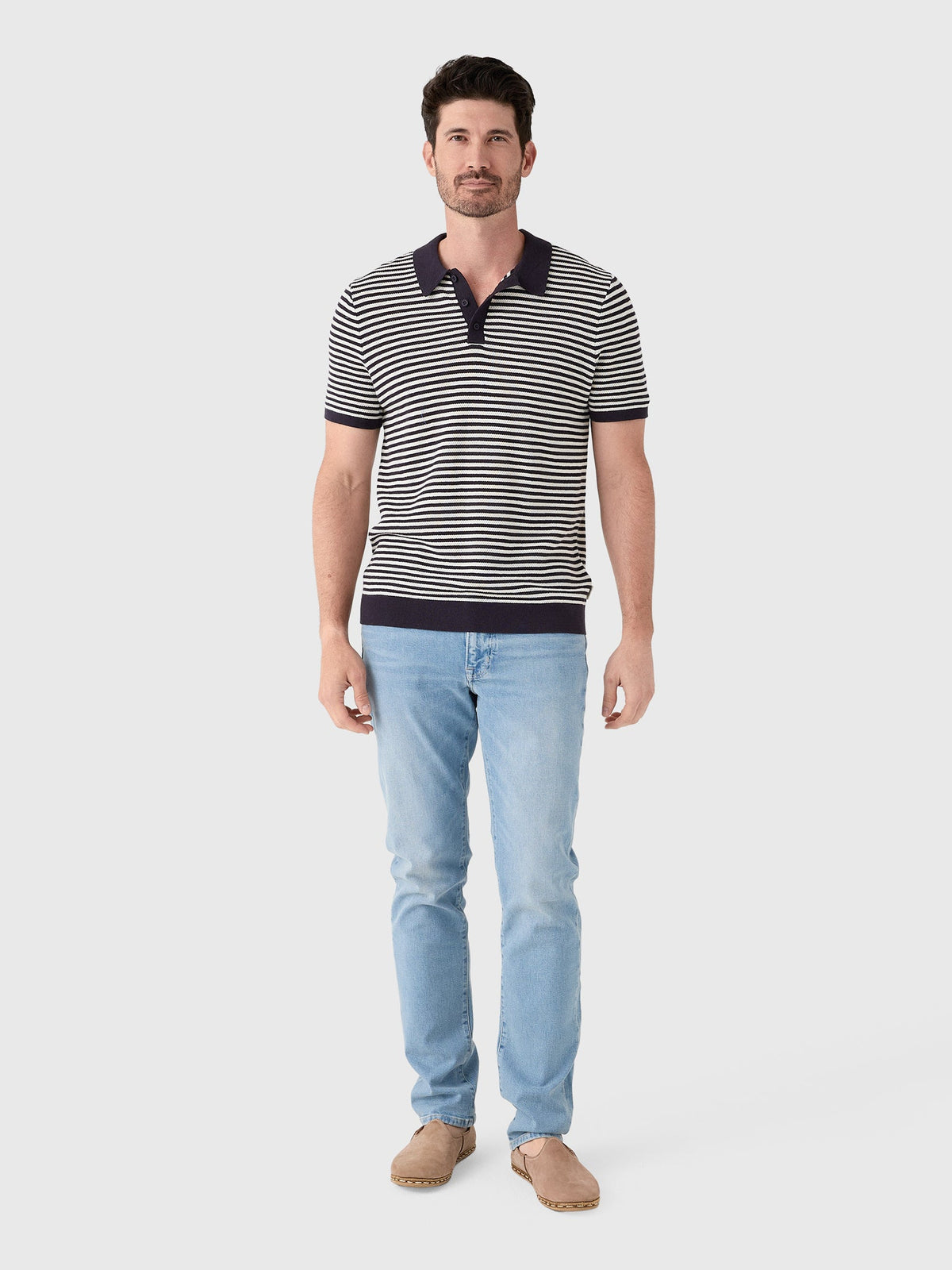 Onia Men's Cotton Textured Knit Polo