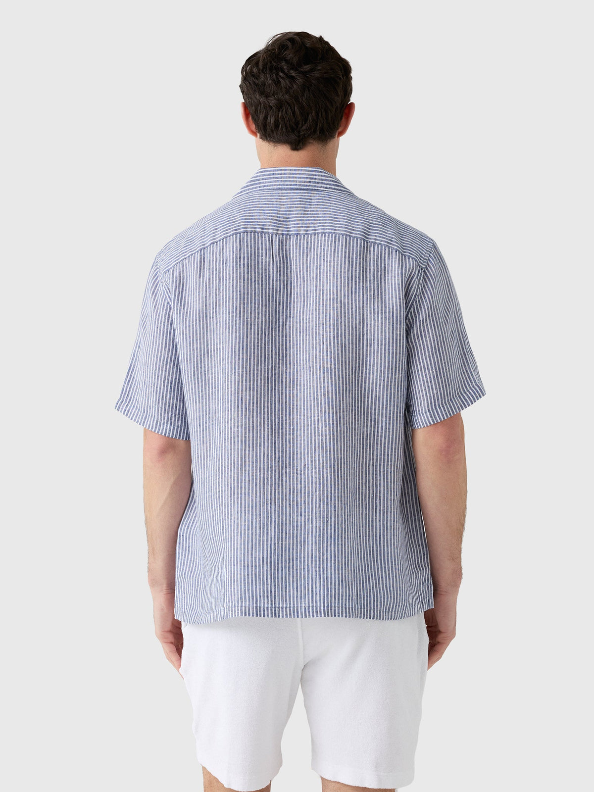 Faherty Brand Men's Short-Sleeve Laguna Linen Camp Shirt