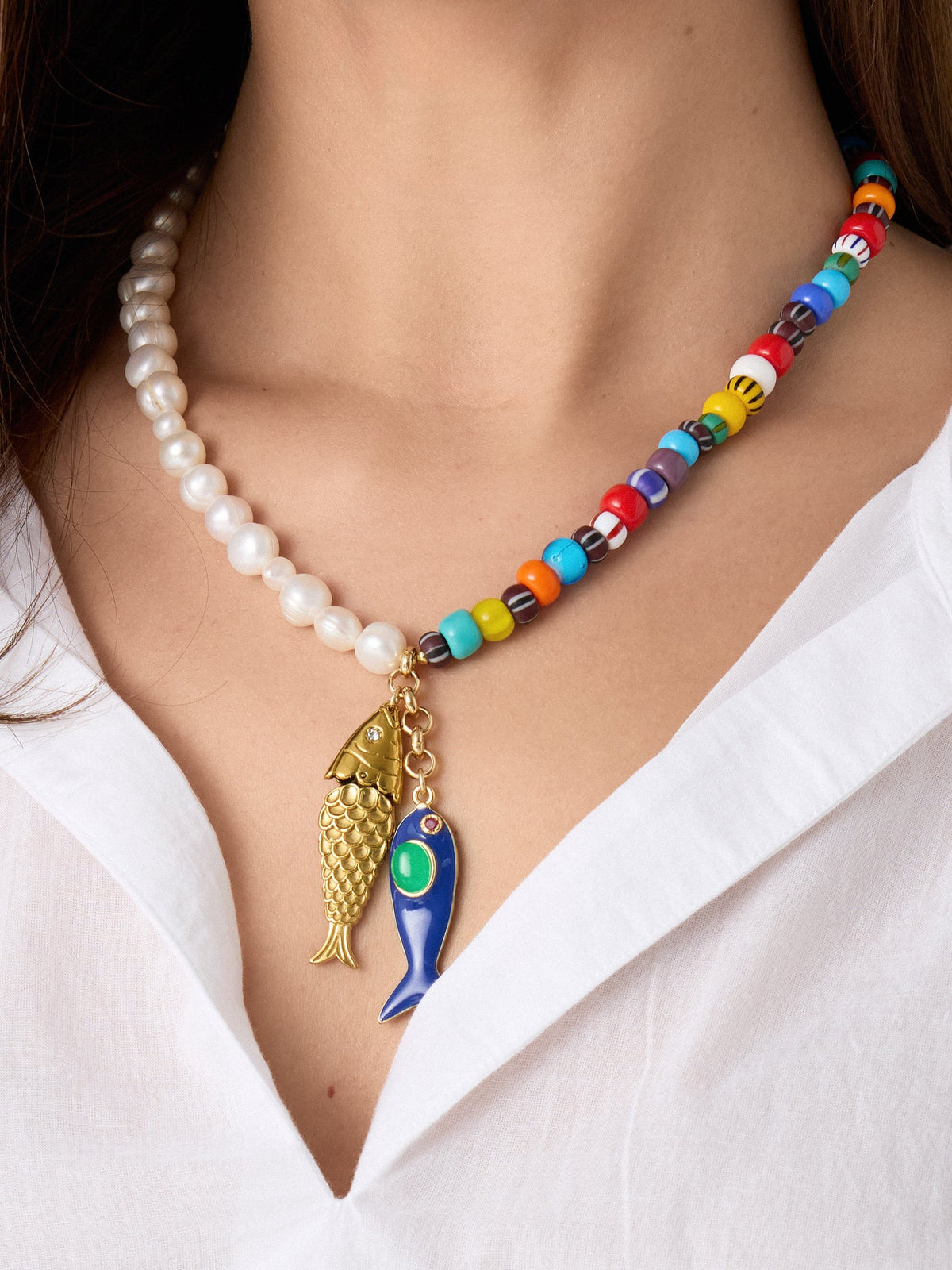 Knotty Bling Murano Necklace