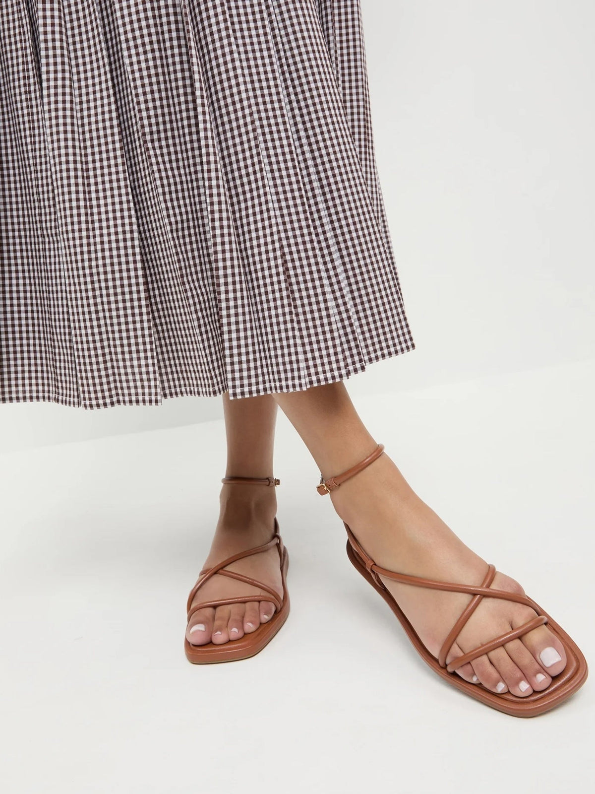 Loeffler Randall Women's Noor Leather Flat Sandal