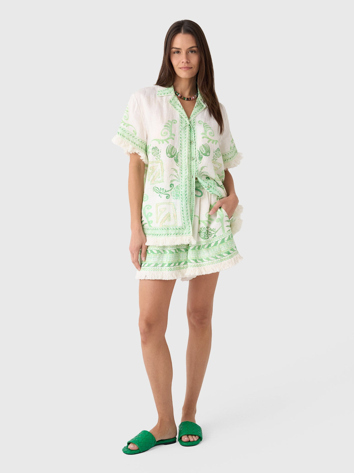 Kate Ford Women's Ochna Fringed Tee