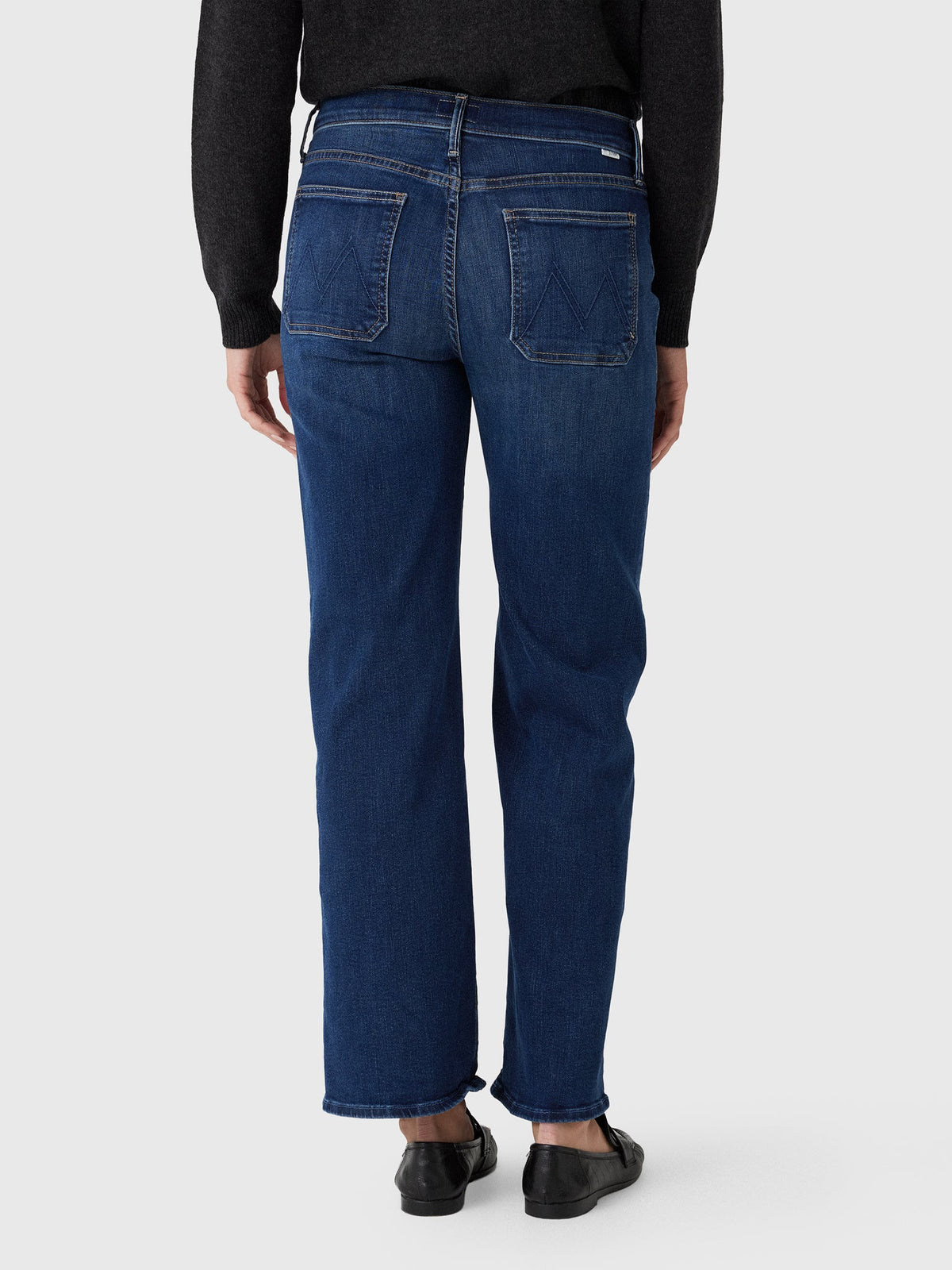 Mother Women's Petites The Lil' Patch Pocket Mid Rise Maven Sneak Jean