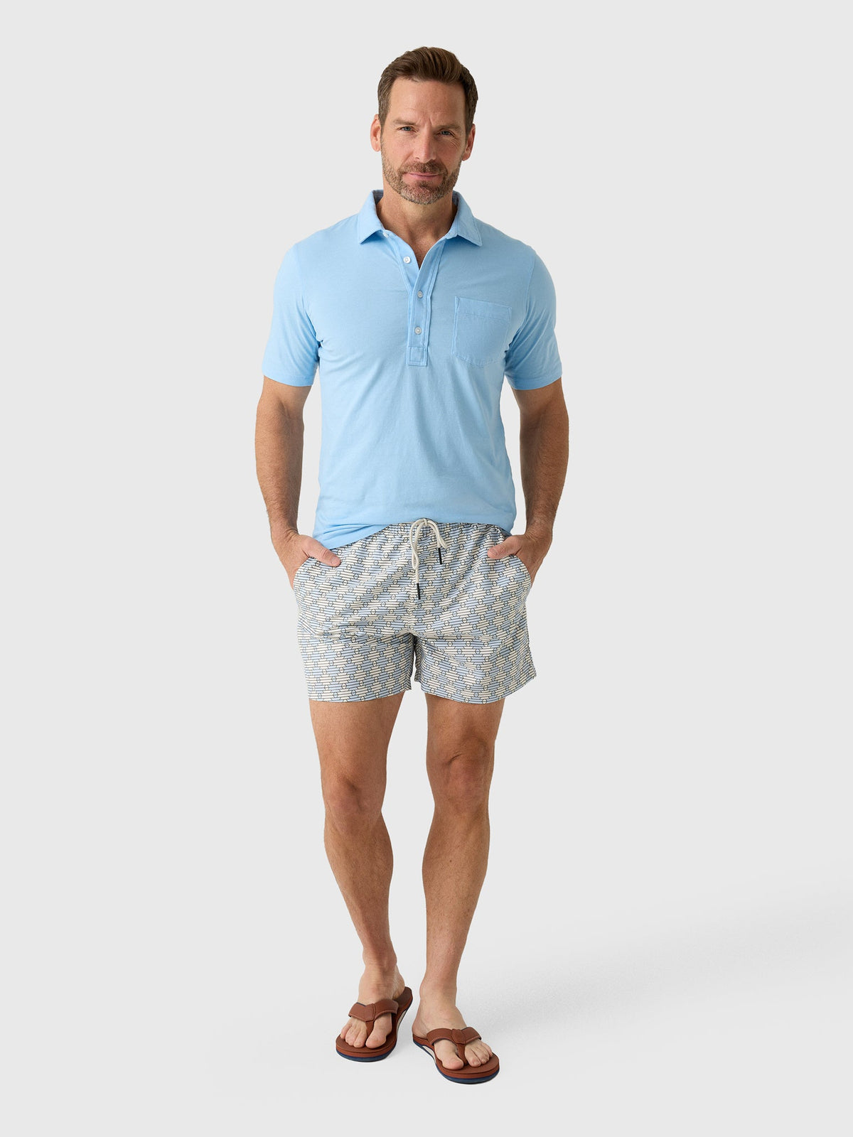 East Cape Men's Short Sleeve Pocket Polo