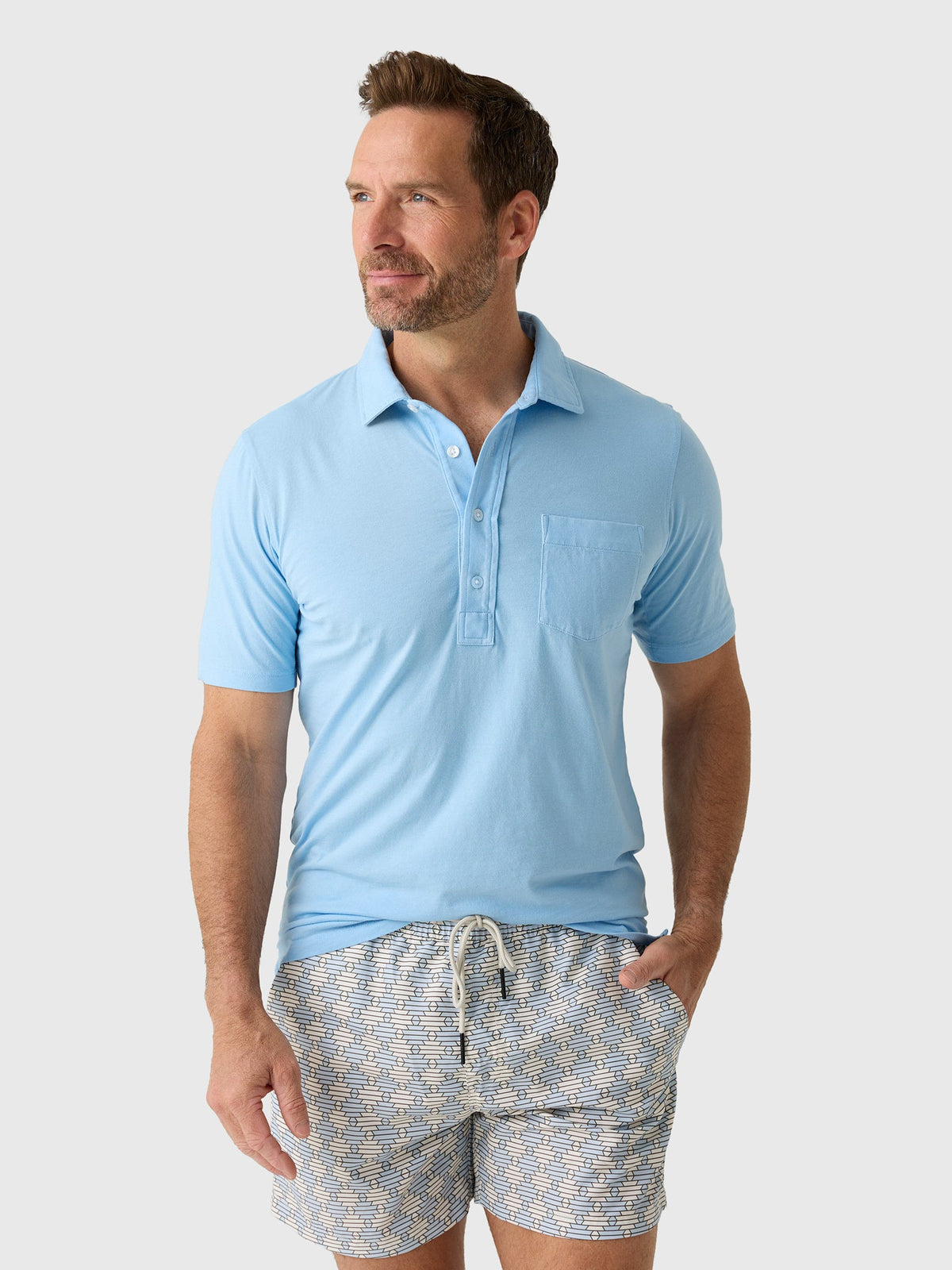 East Cape Men's Short Sleeve Pocket Polo