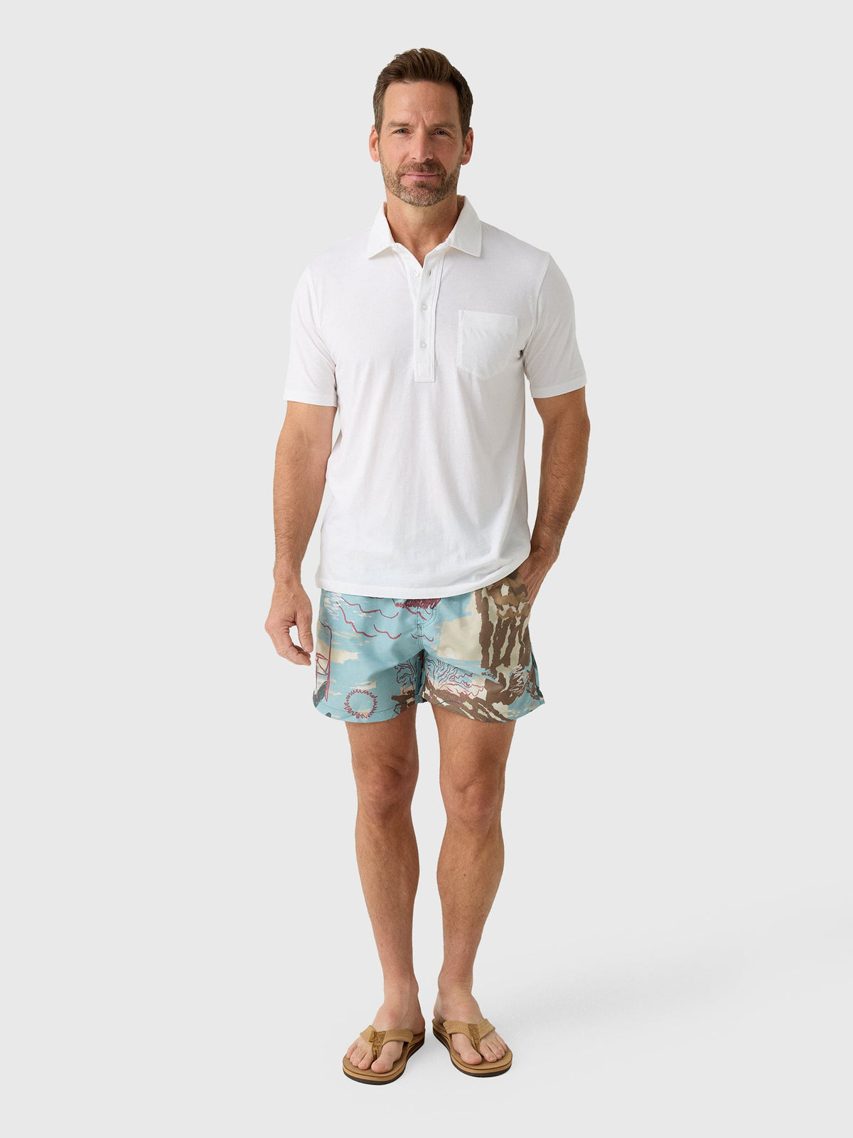 East Cape Men's Short Sleeve Pocket Polo
