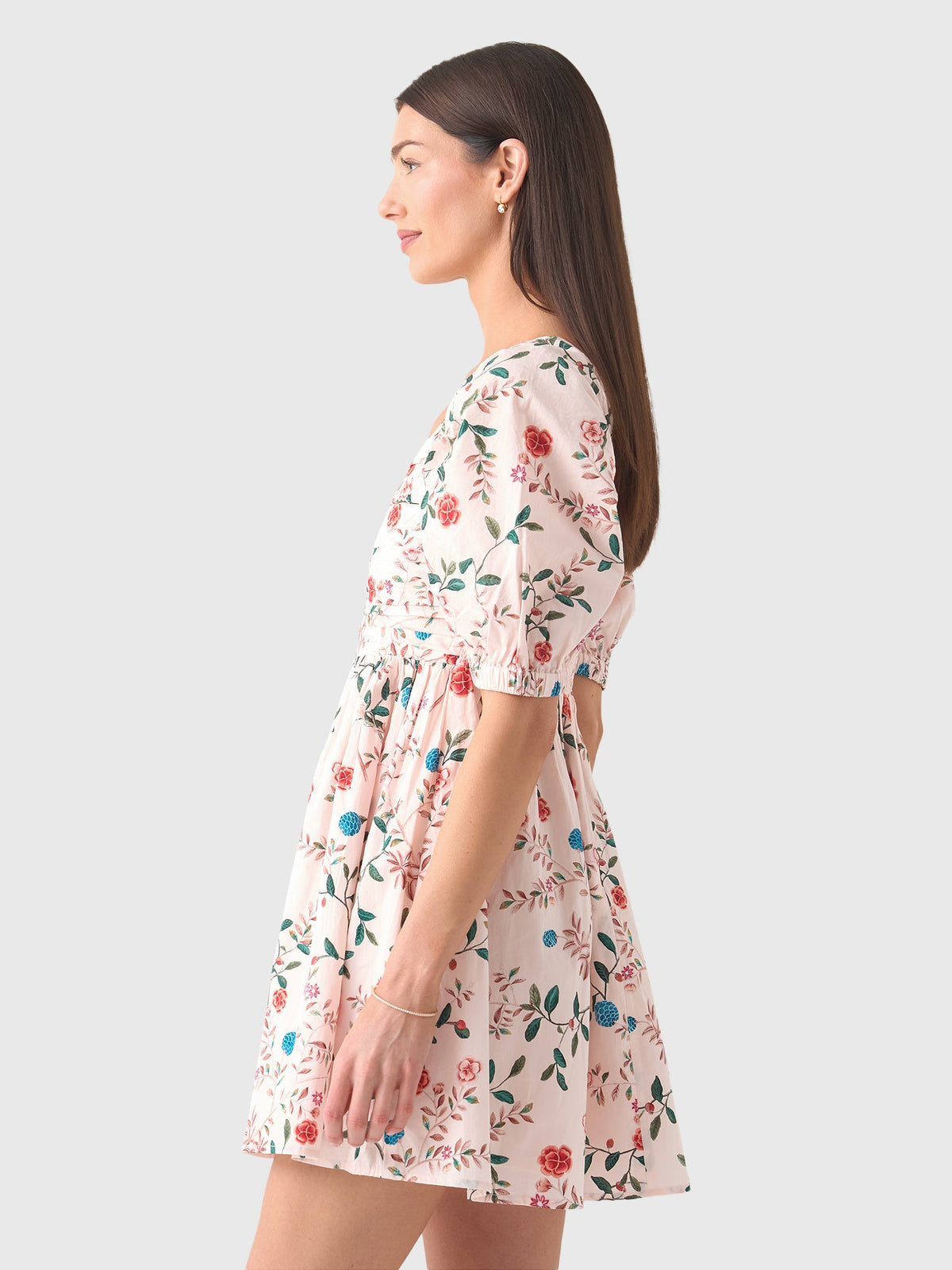 Masons Daughter Women's Ruched V-Neck Dress