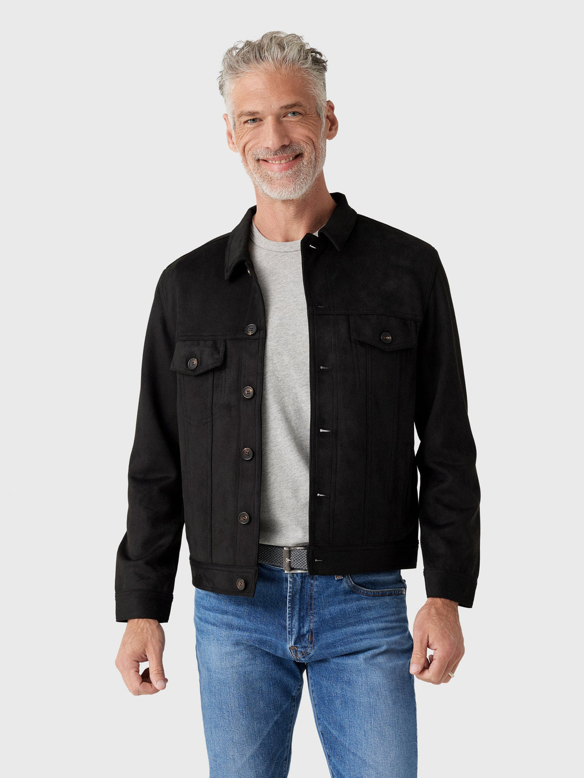 Rye51 Men's The Rusty Microsuede Trucker Jacket