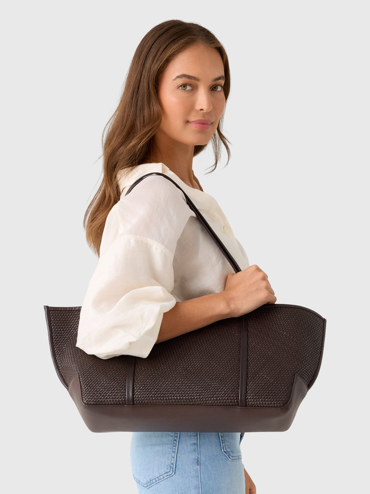 St. Agni Woven Bateau Tote