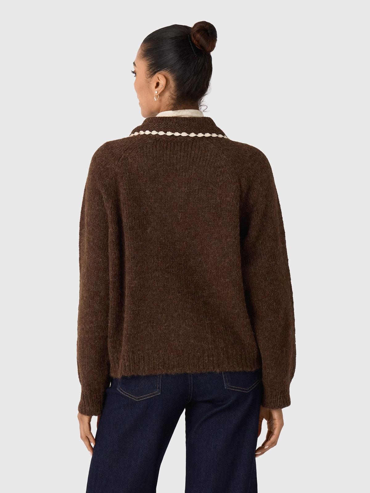 The Great Women's The Crochet Collar Cardigan