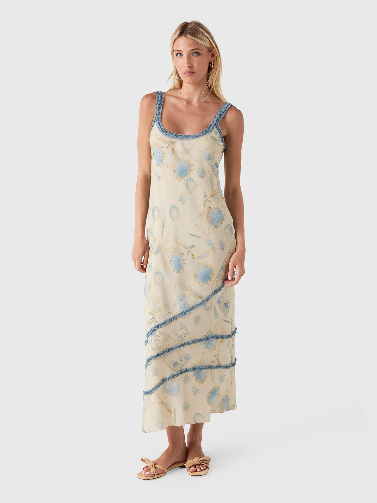 SIR. Women's Cecile Ruffle Slip Dress